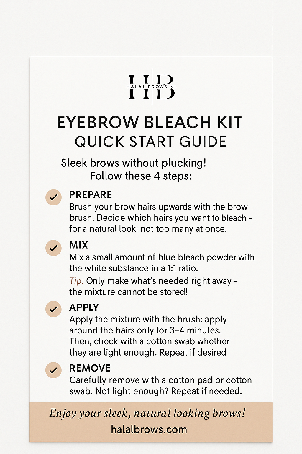 Brow Bleach Kit